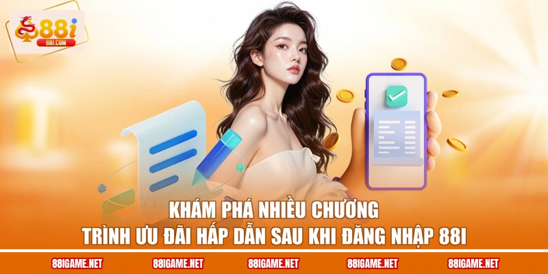 Khám phá nhiều chương trình ưu đãi hấp dẫn sau khi đăng nhập 88I